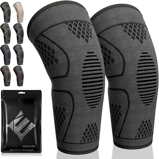 2 Pack Knee Brace, Knee Compression Sleeve Support for Knee Pain, Running, Work Out, Gym, Hiking, Arthritis, ACL, PCL, Joint Pain Relief, Meniscus Tear, Injury Recovery, Sports